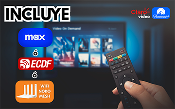 Internet hogar, control de televisión al fondo tv